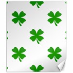 St Patrick Clover Shamrock Emoji Canvas 8  x 10 