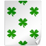 St Patrick Clover Shamrock Emoji Canvas 16  x 20 