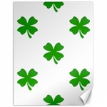 St Patrick Clover Shamrock Emoji Canvas 18  x 24 