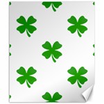 St Patrick Clover Shamrock Emoji Canvas 20  x 24 