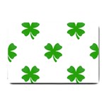 St Patrick Clover Shamrock Emoji Small Doormat