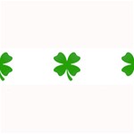 St Patrick Clover Shamrock Emoji Large Bar Mat