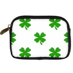 St Patrick Clover Shamrock Emoji Digital Camera Leather Case