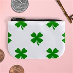 St Patrick Clover Shamrock Emoji Mini Coin Purse