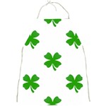 St Patrick Clover Shamrock Emoji Full Print Apron