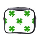 St Patrick Clover Shamrock Emoji Mini Toiletries Bag (Two Sides)