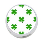 St Patrick Clover Shamrock Emoji 4-Port USB Hub (One Side)