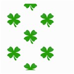 St Patrick Clover Shamrock Emoji Large Garden Flag (Two Sides)