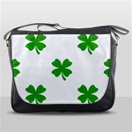 St Patrick Clover Shamrock Emoji Messenger Bag