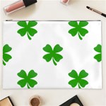 St Patrick Clover Shamrock Emoji Cosmetic Bag (XXL)