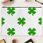 St Patrick Clover Shamrock Emoji Cosmetic Bag (XXXL)