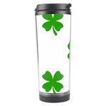 St Patrick Clover Shamrock Emoji Travel Tumbler