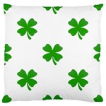 St Patrick Clover Shamrock Emoji Large Flano Cushion Case (One Side)