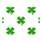 St Patrick Clover Shamrock Emoji Double Sided Flano Blanket (Mini)