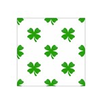 St Patrick Clover Shamrock Emoji Satin Bandana Scarf