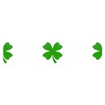 St Patrick Clover Shamrock Emoji Satin Scarf (Oblong)