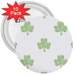 st patricks clover beer 3  Button (10 pack)