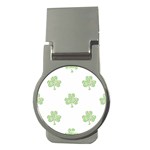 st patricks clover beer Money Clip (Round)