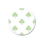 st patricks clover beer Magnet 3  (Round)