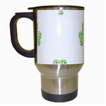 st patricks clover beer Travel Mug (White)