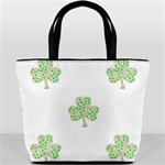 st patricks clover beer Bucket Bag