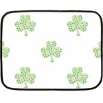 st patricks clover beer Fleece Blanket (Mini)