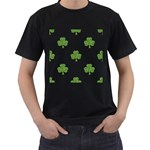 st patricks clover beer Men s T-Shirt (Black)