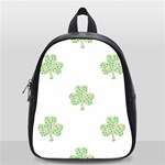 st patricks clover beer School Bag (Small)