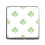 st patricks clover beer Memory Card Reader (Square)