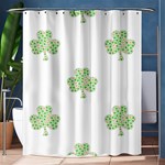 st patricks clover beer Shower Curtain 60  x 72  (Medium)