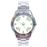 st patricks clover beer Stainless Steel Analogue Watch