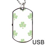 st patricks clover beer Dog Tag USB Flash (Two Sides)