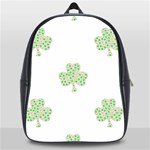 st patricks clover beer School Bag (XL)