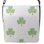 st patricks clover beer Flap Closure Messenger Bag (S)