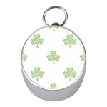 st patricks clover beer Silver Compass (Mini)