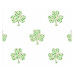 st patricks clover beer Double Sided Flano Blanket (Small)