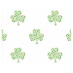 st patricks clover beer Double Sided Flano Blanket (Medium)