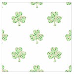 st patricks clover beer Large Satin Scarf (Square)