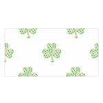 st patricks clover beer Satin Shawl