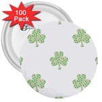 st patricks clover beer 3  Button (100 pack)