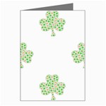 st patricks clover beer Greeting Card