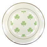 st patricks clover beer Porcelain Plate