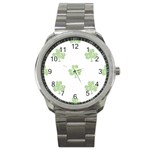 st patricks clover beer Sport Metal Watch