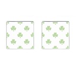 st patricks clover beer Cufflinks (Square)