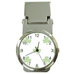 st patricks clover beer Money Clip Watch