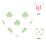 st patricks clover beer Playing Cards (Heart)