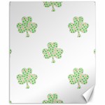 st patricks clover beer Canvas 8  x 10 