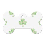 st patricks clover beer Dog Tag Bone (One Side)