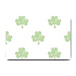 st patricks clover beer Small Doormat