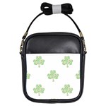 st patricks clover beer Girls Sling Bag